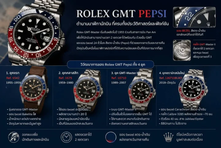 เจาะลึก Rolex GMT-Master II Pepsi คืออะไร?