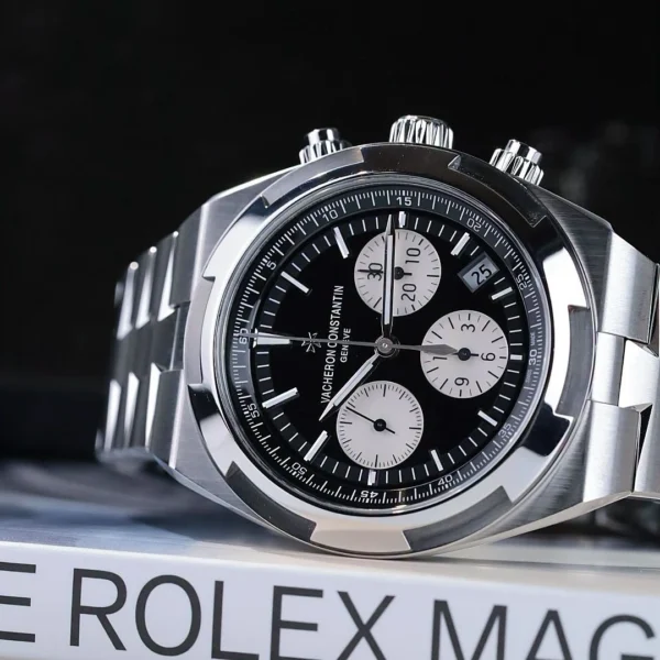 Vacheron Constantin Overseas Chronograph 5500V Reverse Panda Dial - The Time Bangkok