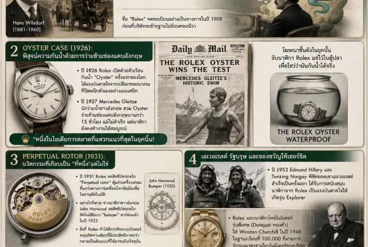 ประวัติเเละความเป็นมาของ ROLEX